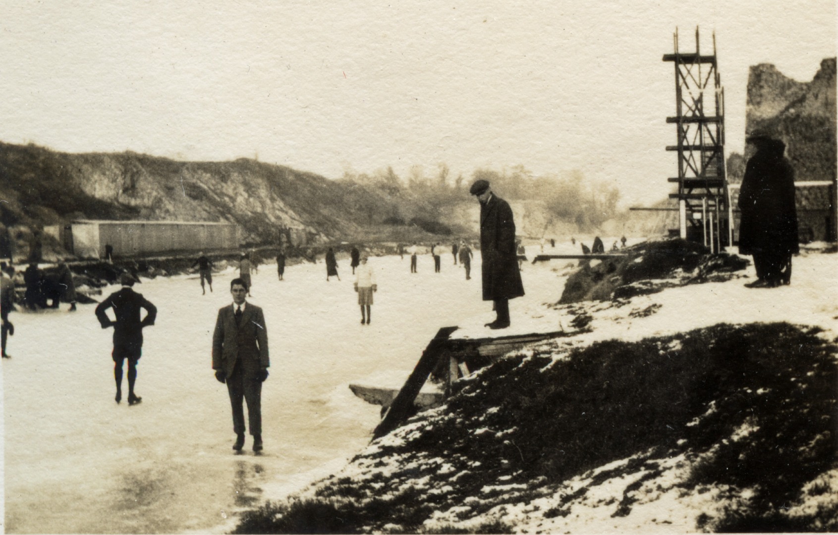 Ice Skating at the Lake December 1924